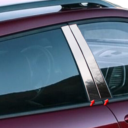 QAA PP54090 – Stainless Steel Pillar Trim 4-Piece – Fits 2014-2022 Jeep Cherokee
