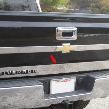 QAA RT54181 – Stainless Steel Tailgate Trim 1-Piece – Fits 2014-2018 Chevy Silverado