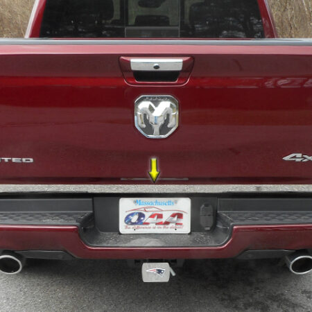 QAA RT59935 – Stainless Steel Tailgate Accent 1-Piece – Fits 2019-2023 Ram Trucks Ram