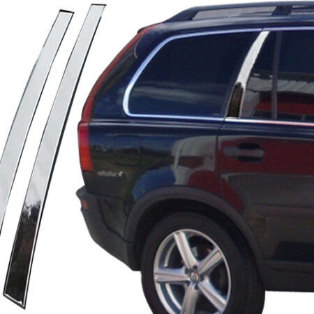 QAA RW27382 – Stainless Steel Rear Window Trim 2-Piece – Fits 2007-2008 Volvo XC90