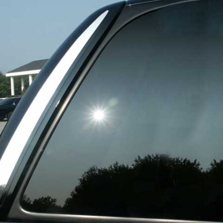 QAA RW42255 – Stainless Rear Window Trim 2-Piece – Fits 2002-2006 Cadillac Escalade