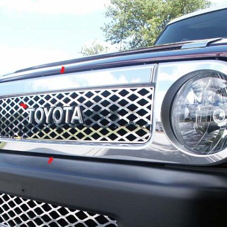 QAA SG27140 – Stainless Steel Grille Accent 9-Piece – Fits 2007-2014 Toyota FJ Cruiser