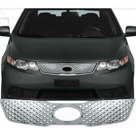 QAA SGB10813 – Chrome ABS plastic Grille Accent 1-Piece – Fits 2010-2012 Kia Forte