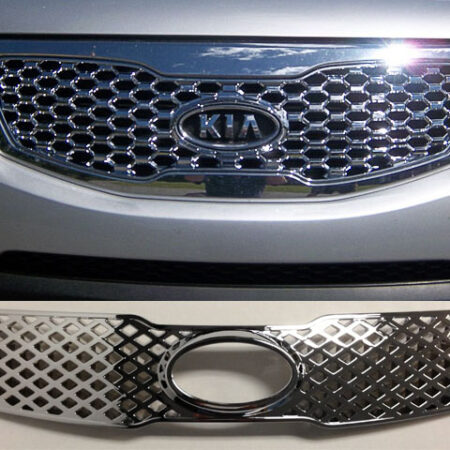 QAA SGC11820 – Chrome ABS plastic Grille Overlay 1-Piece – Fits 2011-2013 Kia Sorento