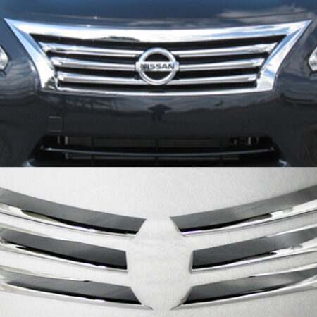 QAA SGC13550 – Chrome ABS plastic Grille Overlay 6-Piece – Fits 2013-2013 Nissan Altima