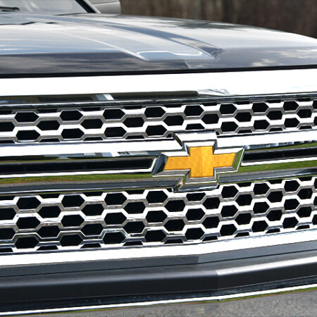 QAA SGC54184 – Chrome ABS Grille Overlay 2-Piece – Fits 2014-2015 Chevy Silverado