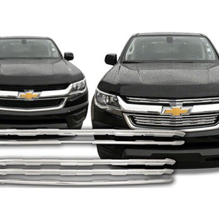 QAA SGC55150 – Chrome ABS Grille Overlay 2-Piece – Fits 2015-2020 Chevy Colorado