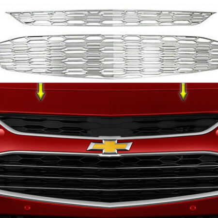 QAA SGC56105 – Chrome ABS Grille Overlay 2-Piece – Fits 2016-2018 Chevy Malibu