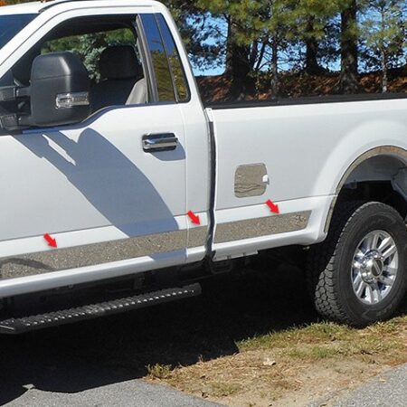 QAA TH57321 – Stainless Steel Rocker Panel Trim 10-Piece – Fits 2017-2022 Ford F-250 F350