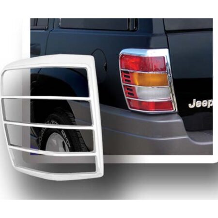 QAA TL39080 – Chrome ABS Tail Light Bezels 2-Piece – Fits 1999-2004 Jeep Grand Cherokee