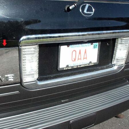 QAA TP24120 – Stainless Steel Trunk Accent Trim 2-Piece – Fits 2004-2007 Lexus LX470