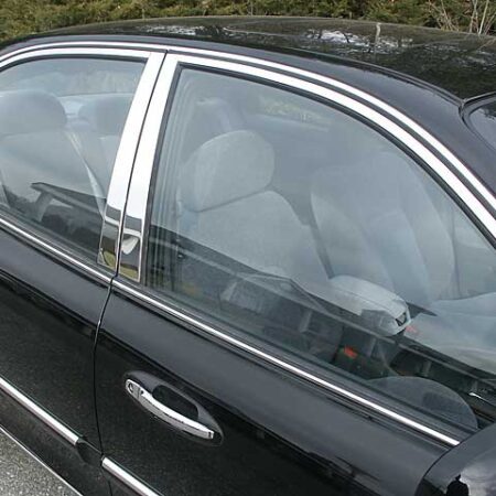 QAA WP24805 – Stainless Steel Window Trim 12-Piece – Fits 2001-2006 Kia Optima