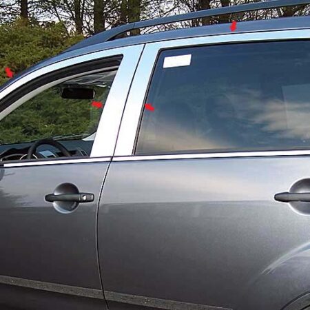 QAA WP27010 – Stainless Steel Window Trim 10-Piece – Fits 2007-09 Mitsubishi Outlander