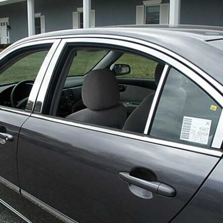 QAA WP27805 – Stainless Steel Window Trim 12-Piece – Fits 2006.5-2010 Kia Optima