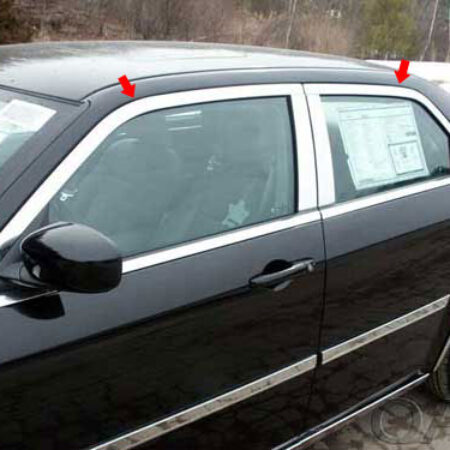 QAA WP45765 – Stainless Steel Window Trim 4-Piece – Fits 2005-2010 Chrysler 300