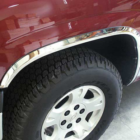 QAA WZ39181-L – Stainless Fender Trim 4-Piece – Fits Chevy Silverado Suburban Avalanche