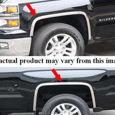 QAA WZ44150 – Stainless Steel Fender Trim 4-Piece – Fits Chevy Colorado GMC Canyon